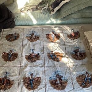 VIP Print Cranston cloth panel cowboy 🤠 several scenes 42.5”/34” rare find